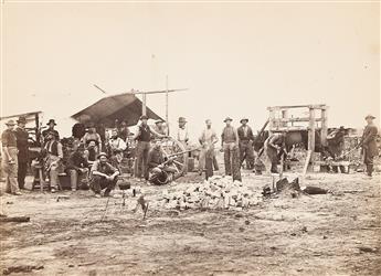 (CIVIL WAR--PHOTOGRAPHY.) Group of 3 unmounted field photographs from Alexander Gardner's studio.